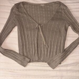 Brandy Melville Taupe Knit Cardigan
